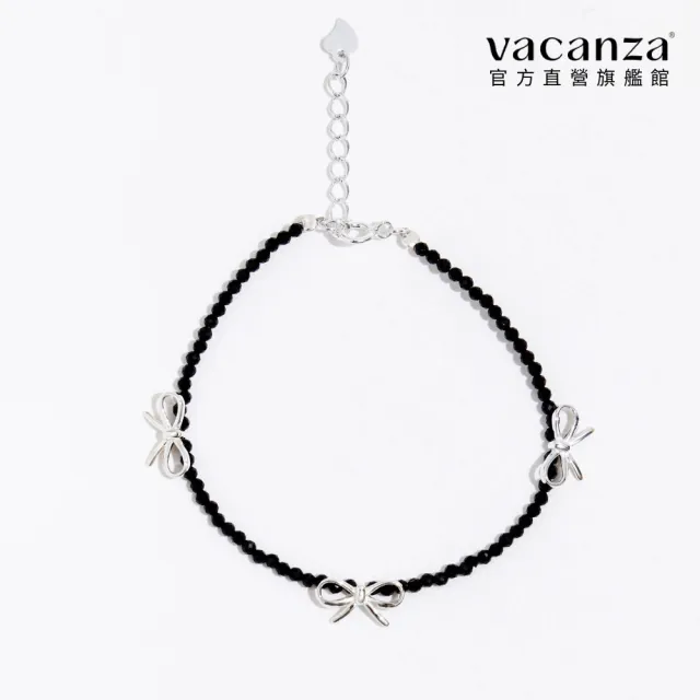 【vacanza】率性蝴蝶結 925純銀飾品 純銀手鍊(抗過敏 情人節禮物 生日禮物)