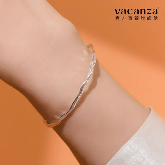 【vacanza】不規則C環 925純銀飾品 純銀手鍊(抗過敏 七夕禮物 生日禮物)