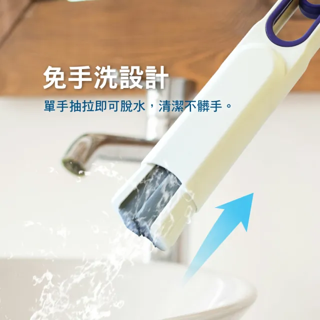 【JAB】多功能迷你小拖把 乾濕兩用(桌面清潔 車內清潔)