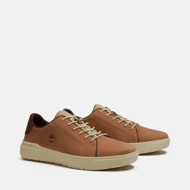 【Timberland】男款棕色低筒休閒鞋(A41F7EM5)