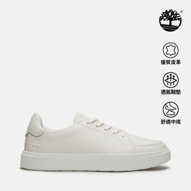 【Timberland】女款白色Emerson Street低筒休閒鞋(A41JXEM2)