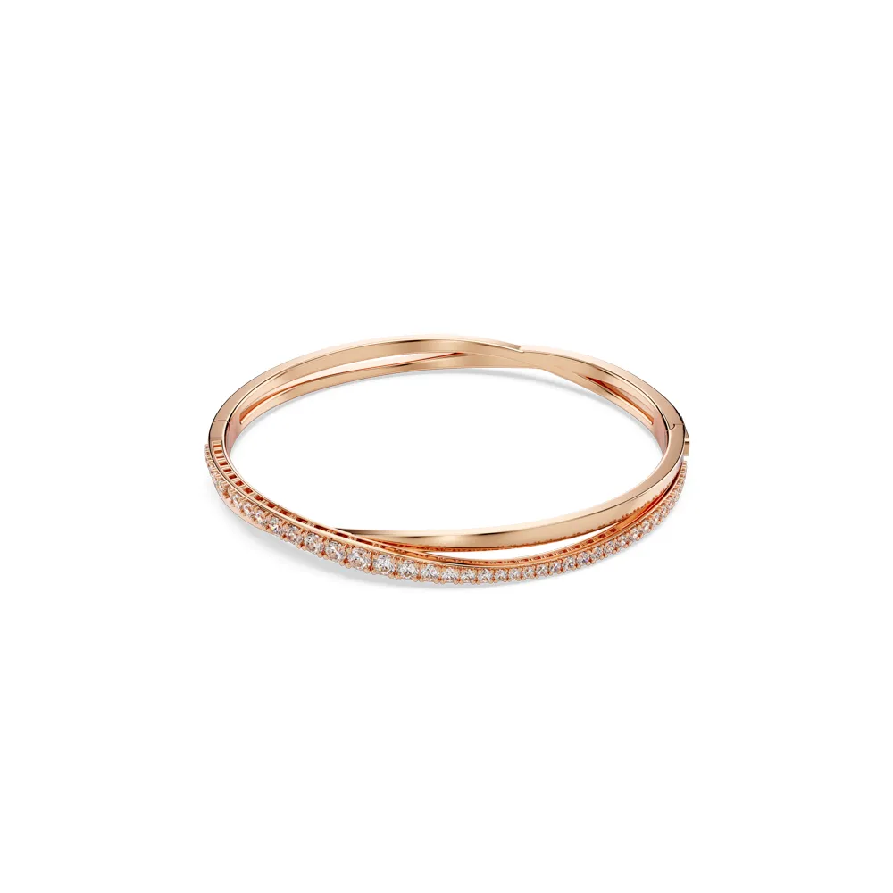 【SWAROVSKI 施華洛世奇】官方直營 Twist 手鏈 白色 鍍玫瑰金色 | 5620552 - momo購物網 - 好評推薦 -2026年4月