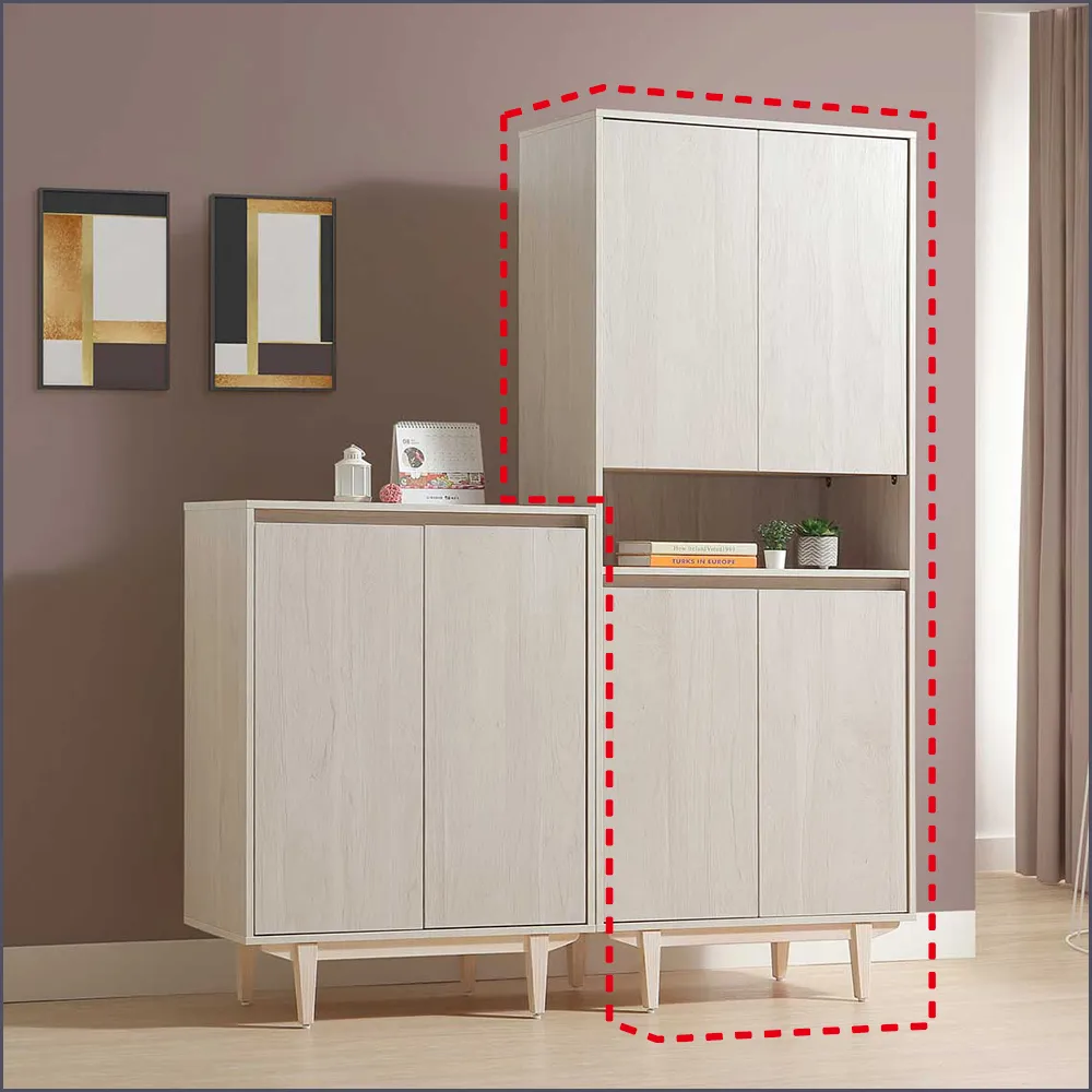 【麗得傢居】菲洵2.7x3.7尺鞋櫃 收納鞋櫃(台灣製)