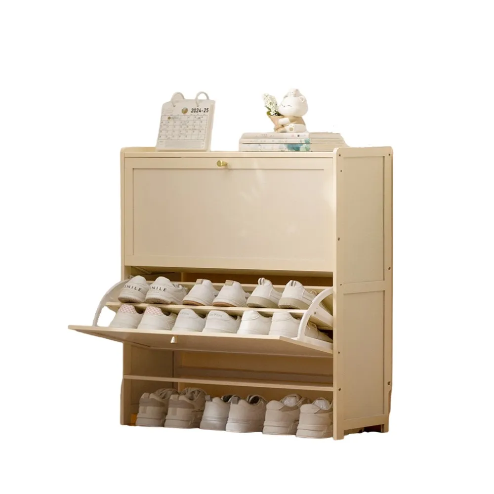 【LEZUN 樂尊】超薄鞋櫃高款立式入戶櫃壹體鞋櫃-二門雙層70長(鞋櫃 鞋架 收納架 超薄24cm)