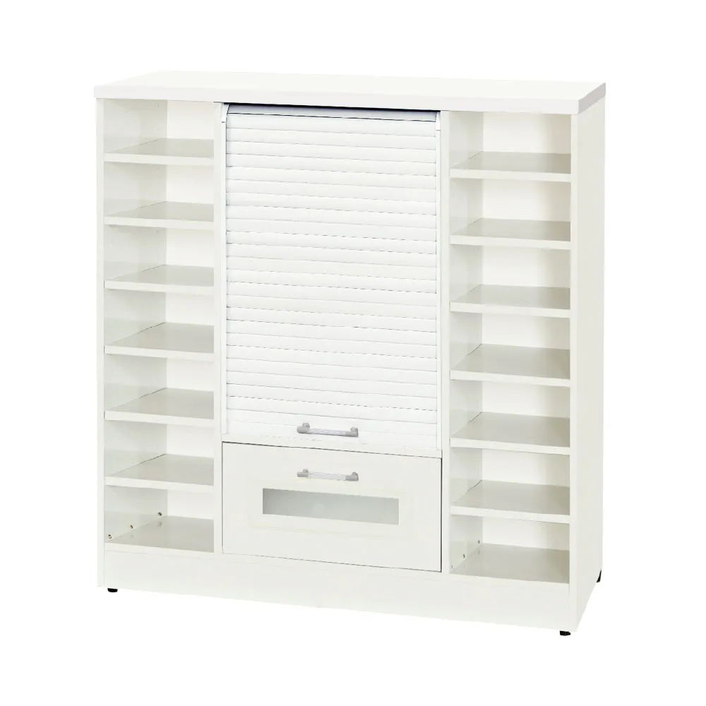 【文創集】南亞塑鋼  賴恩多彩3.3尺上捲門下單抽鞋櫃(五色可選)