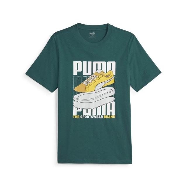 【PUMA】基本系列Sneaker短袖T恤 男性 67718643 短t 綠色