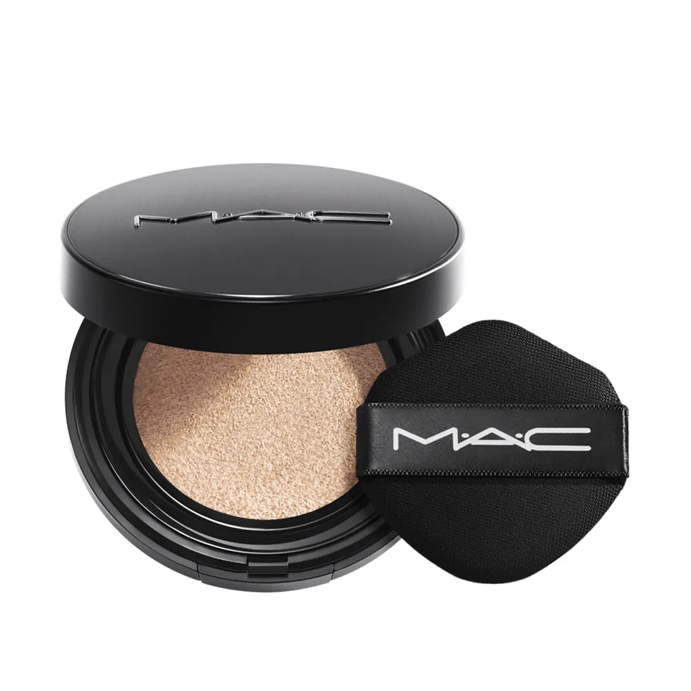 【M.A.C】超持妝霧絲絨氣墊粉餅SPF 50/PA+++(24小時持妝 持色不暗沉_柔霧小黑碟_輕感小黑碟 /防曬)