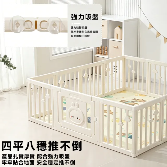 【話童】兒童遊戲防撞護欄 180*200公分 折疊墊子 學步防護欄 寶寶圍欄 兒童圍籬 柵欄 地上圍欄 預售15天