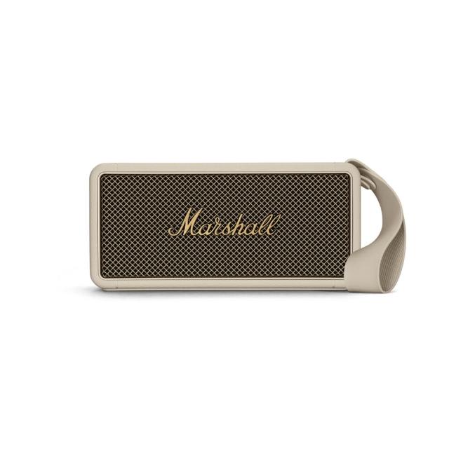 Marshall馬歇爾 Middleton Marshall馬歇爾 Middleton 多媒體喇叭,採用攜帶型設計,尺寸109 x 230 x 95毫米,重量僅1.8公斤,支援藍芽連線,無Wifi功能。提供黑色系與白色系顏色選擇,ALL IN ONE (AIO) 功能一體化,電源110V,配件包含可拆卸手提帶、使用者手冊及USB-A/USB-C充電線。NCC認證碼CCAJ22LP3360T0,BSMI許可字號R38900,1年保固,中國產地,適合音樂愛好者隨身攜帶使用。