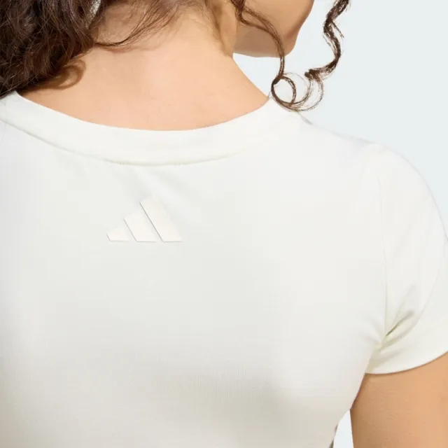 【adidas 愛迪達】Pop Art T2 Q2 女 T恤 運動上衣 休閒短袖 白 亞版(KC8604)
