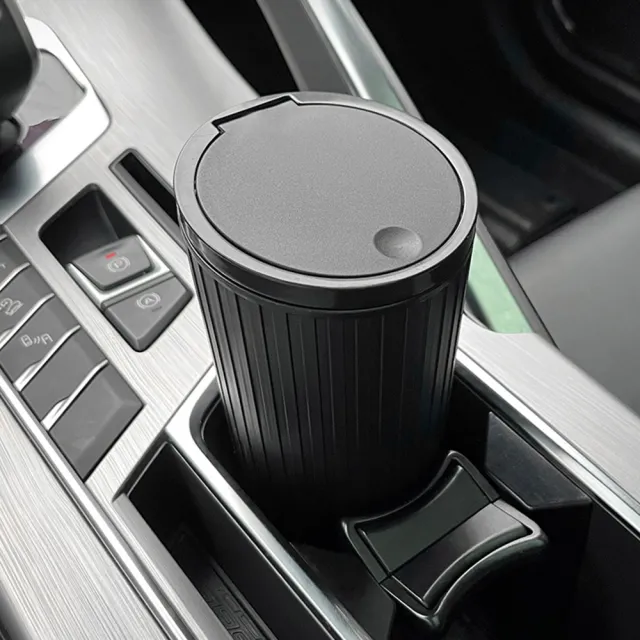 【樂居家】按壓彈蓋式 迷你車用垃圾桶(桌面垃圾桶 收納桶 置物桶 車上垃圾桶)