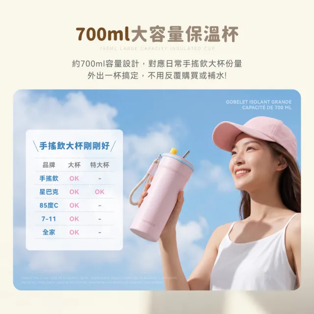【SANTECO】官方直營 ESCAPE Pro 700ml 保溫杯 共5色