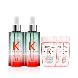 【KERASTASE 巴黎卡詩】濃密芯生頭皮精華雙入組(男士頭皮精華/蓬鬆/控油/濃密)