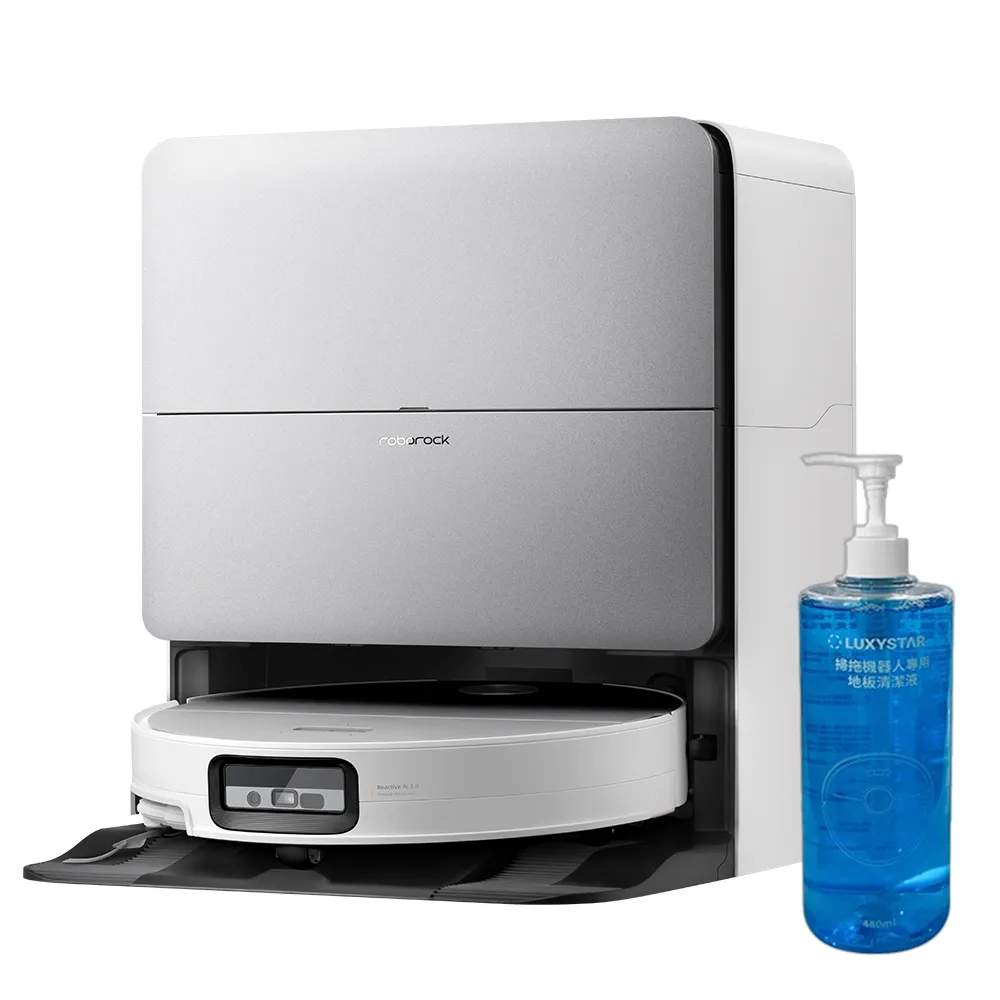 【Roborock石頭科技】4/15獨家開賣! Saros 20 Sonic聲波騎士掃拖機-清潔組(100度熱水/8.8cm越障/3.6萬吸力)