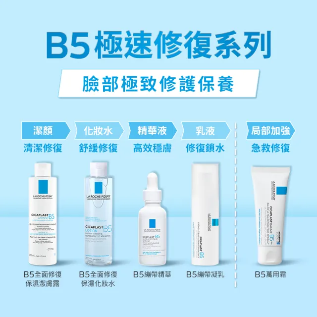 【理膚寶水】momo全網獨家★B5瞬效全面修復精華 30ml_B(B5繃帶精華)