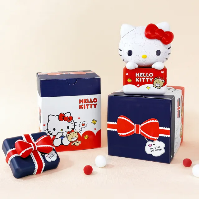 【Pintoo】Hello Kitty - 可愛禮物 - 67片立體公仔拼圖(桌遊/禮物/玩具/益智)