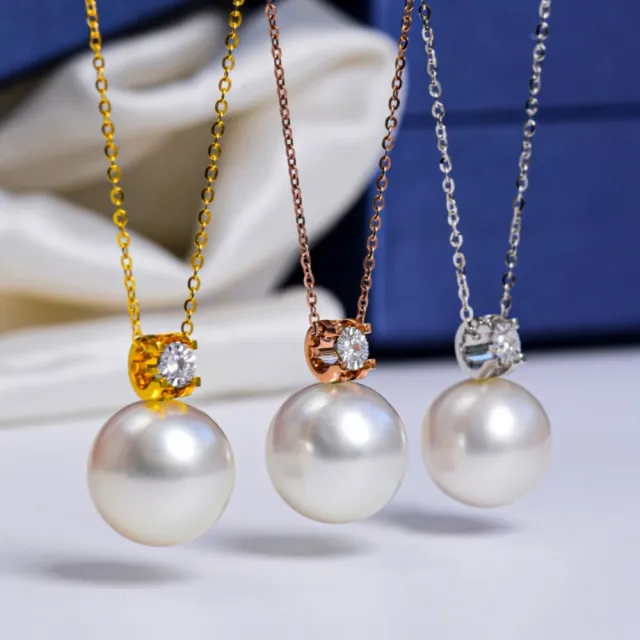月輝珠寶 11-12mm 天然南洋澳白珍珠吊墜 18K金鑽石項鍊 冰白色澤 時尚典雅 高貴質感 送禮推薦 - momo購物網 - 好評推薦 ...
