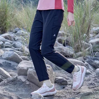 【ATUNAS 歐都納】女款輕量彈性健步長褲(A1PA2604W黑/透氣/吸濕排汗/戶外休閒/運動褲)