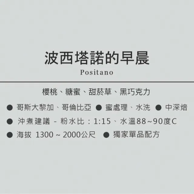 【想望咖啡】獨家配方．波西塔諾的早晨咖啡濾掛包10入*2盒(中深焙 新鮮烘焙 阿拉比卡)