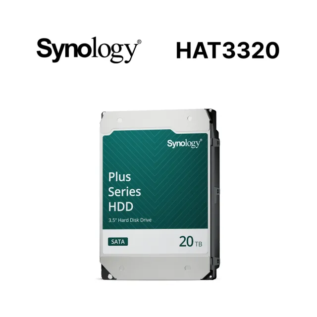 【Synology 群暉科技】搭20TBx2★ DS425+ NAS 網路儲存伺服器(4Bay/Intel/2GB)+(HAT3320-20T)