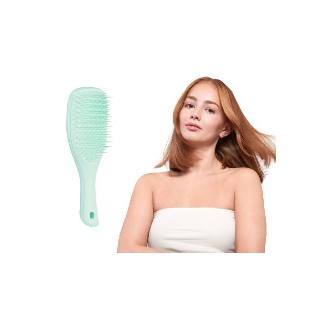 【TANGLE TEEZER 提碁】Mini英倫手握梳-奶霜薄荷(護髮梳/順髮梳/濕髮梳/抗糾結/抗毛躁/王妃梳)