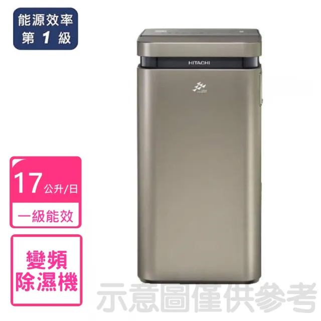 【HITACHI 日立】一級能效 17公升/日HEPA濾網極光鈦變頻除濕機(RD-340VC)