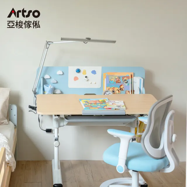 【Artso 亞梭】雲朵桌_105公分+吐司椅(兒童桌椅/成長桌椅/學習桌椅/升降桌椅)