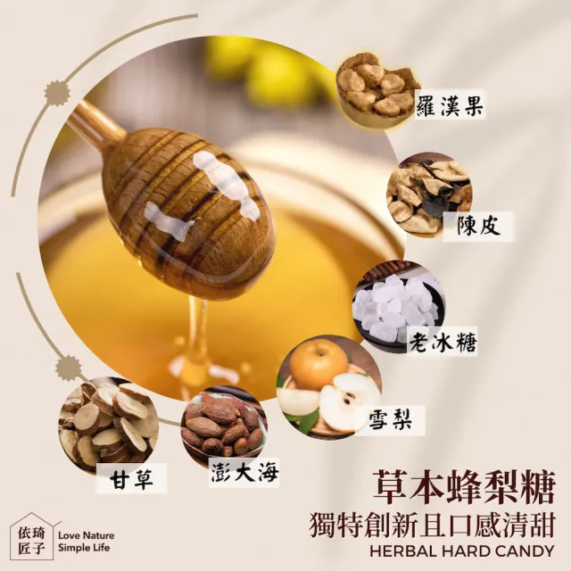 【依琦匠子】正宗草本漢方國際升級版蜂梨糖原味2罐組(市面上唯一有檢驗的蜂梨糖)