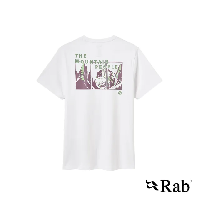 【RAB】Stance Pitch Tee  戶外休閒有機棉T恤 男款 白色 #QCC34