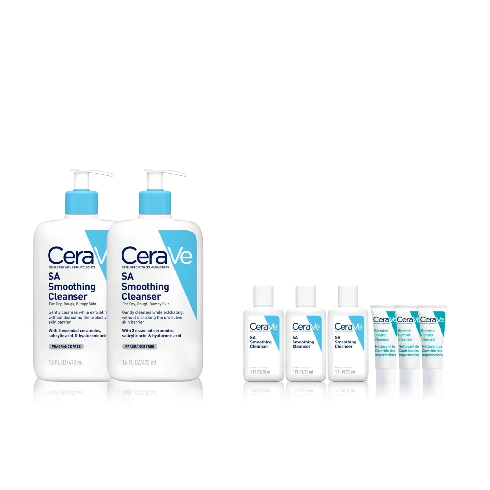 【CeraVe 適樂膚】男士推薦★粗糙顆粒肌囤貨組 水楊酸煥膚淨嫩潔膚露 473mlx2