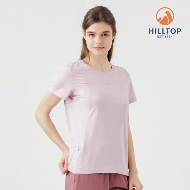 【Hilltop 山頂鳥】獨家特談-男/女/童款Polygiene抗菌抗UV吸濕快乾彈性T恤(短袖/印花/LOGO/素面/多款任選)