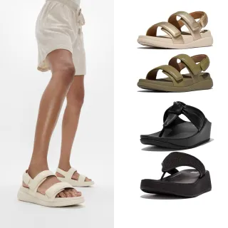 【FitFlop】F-MODE GO 可調式厚底後帶涼鞋-女(多色)