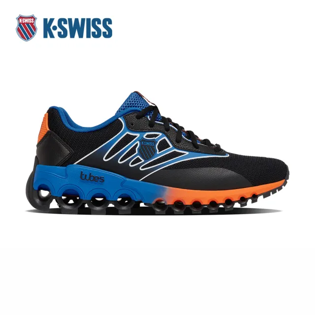 【K-SWISS】經典運動鞋 TUBES SPORT 休閒 男鞋 黑藍橘色 07924-053-M