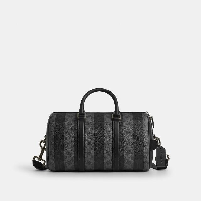 【COACH】蔻馳官方直營 VENTURER 27 經典標誌條紋圖案行李袋 旅行袋 斜背包(CEK65)