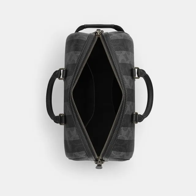 【COACH】蔻馳官方直營 VENTURER 27 經典SIGNATURE條紋圖案行李袋 旅行袋 斜背包(CEK65)