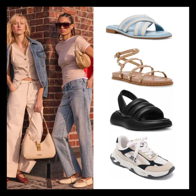 【steve madden】品牌精選時尚百搭 涼鞋/娃娃鞋/拖鞋/休閒鞋(任選均一價)