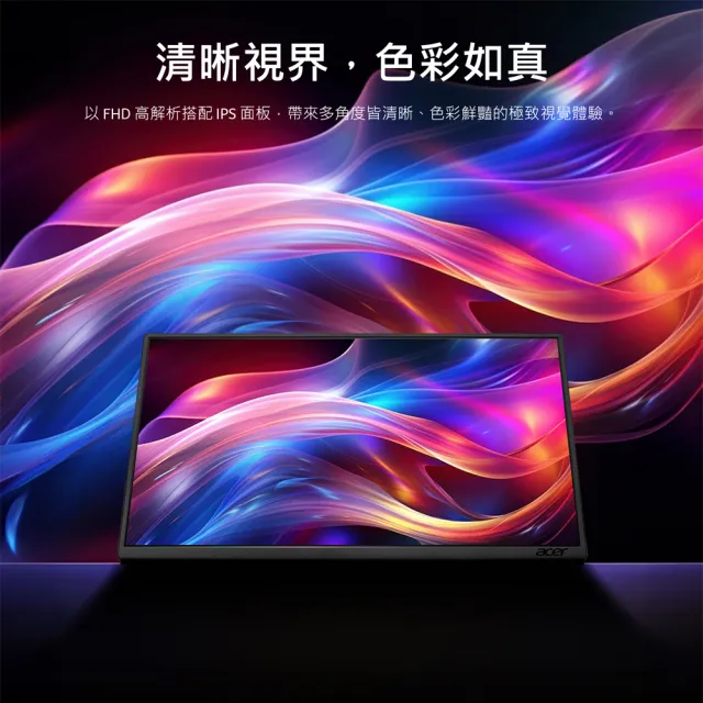 【Acer 宏碁】2入組★PM161QT 可攜式螢幕(16型/FHD/60Hz/6ms/IPS)
