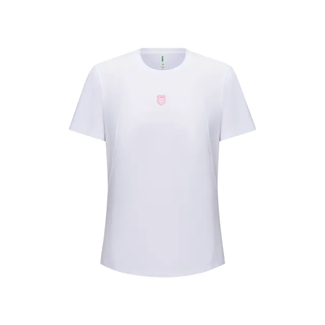 【K-SWISS】短袖T恤 Short Sleeve T-Shirt 休閒 女上衣 白色 1913405-101