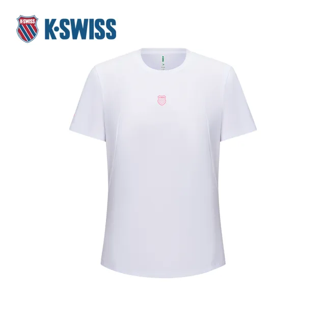 【K-SWISS】短袖T恤 Short Sleeve T-Shirt 休閒 女上衣 白色 1913405-101