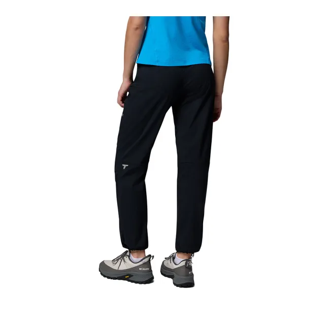 【Columbia 哥倫比亞】女款-防潑水長褲-Cosmiques Pro™Nylon Pant-黑色(UAR90600BK/KS)