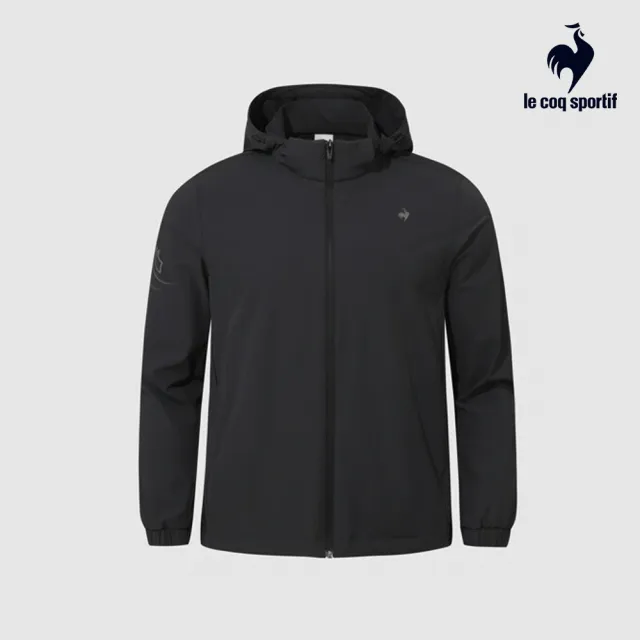 【LE COQ SPORTIF 公雞】防風外套 男款 黑色 LKX61663