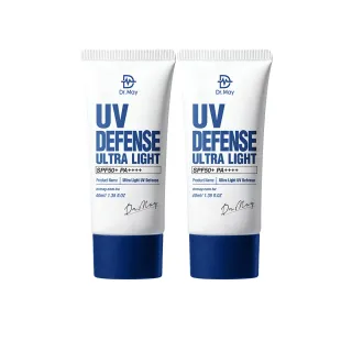 【Dr. May 美博士】專業隔離清爽防曬乳SPF50+ PA++++40ml 二入組(抗UV高係數)