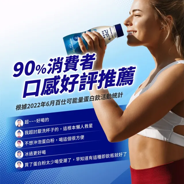 【PF+ 運動營養】能量蛋白飲_可可風味310MLx12瓶(BCAA / 高蛋白/分離乳清)