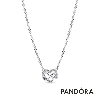 【Pandora 潘多拉】無限璀璨愛意短項鏈-母親節/禮物/生日/情人/飾品