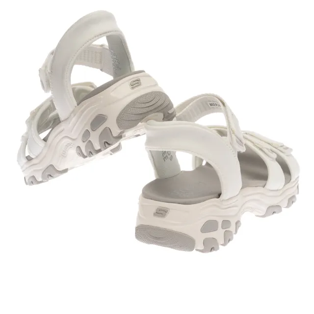 【SKECHERS】女鞋 休閒系列 涼拖鞋 涼鞋 瞬穿舒適科技 D LITES SANDAL (163651WHT)