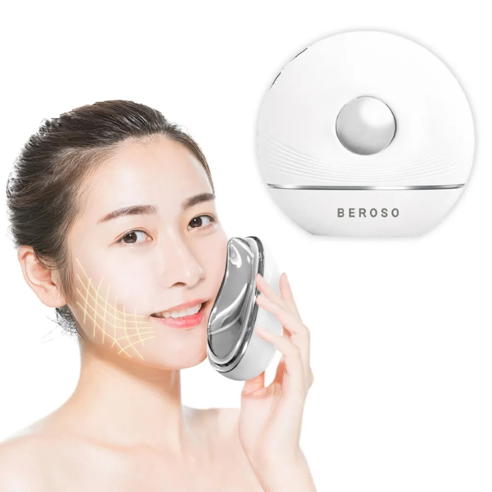 【Beroso 倍麗森】Pro餅乾機拉提緊顏美容儀(美肌彩光 拉提 臉部按摩儀 冰感導入)