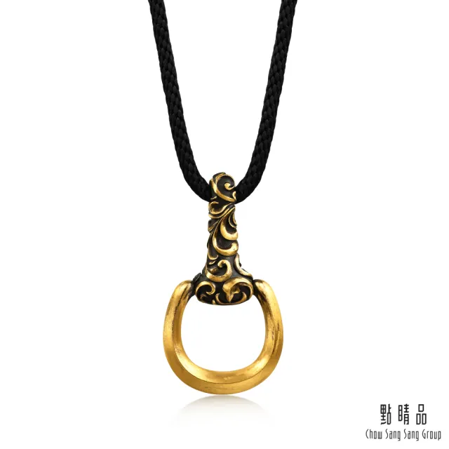 【點睛品】卷草紋 黃金項鍊_計價黃金(小)