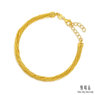 【點睛品】編織扭繩 黃金手鍊_計價黃金(4月新品)