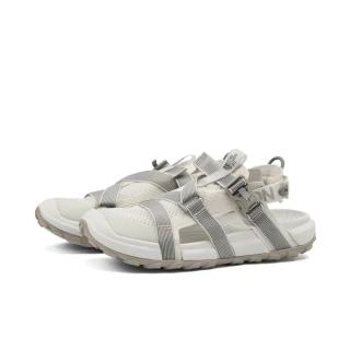 【The North Face】TNF 休閒 運動 魔鬼氈調節抓地涼鞋 EXPLORE CAMP LITE SHANDAL 男 女 白 (NF0A8G6NL0Y)