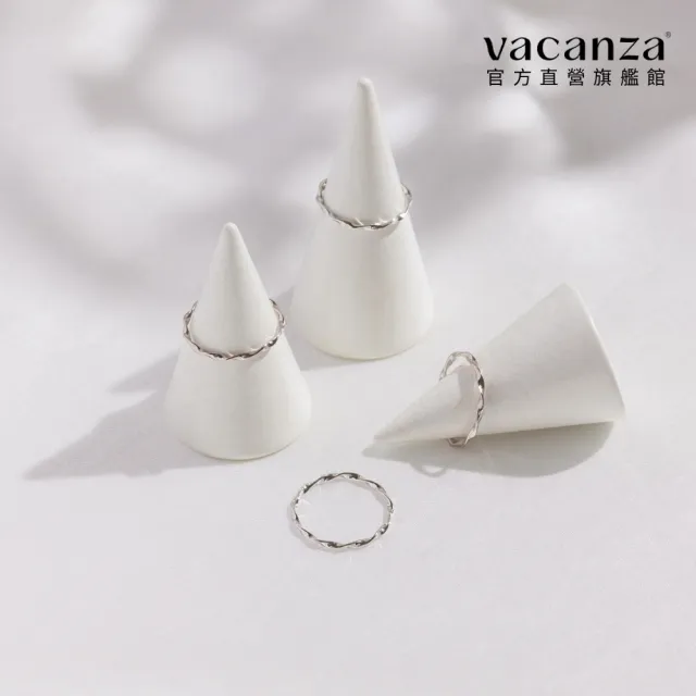 【vacanza】簡約波浪 925純銀飾品 純銀戒指(抗過敏 情人節禮物 生日禮物 絕版品)